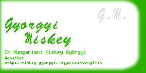 gyorgyi miskey business card